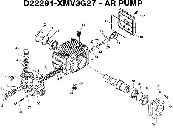 Excell EXHP2630 pump parts